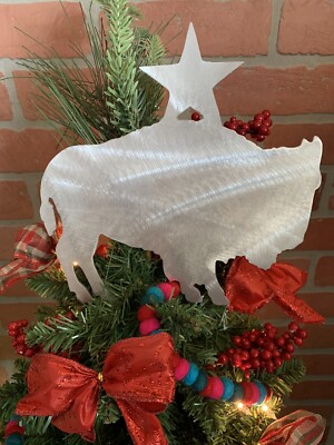 American Buffalo, Bison Christmas Tree Topper, Wreath Decoration, Holiday Decora