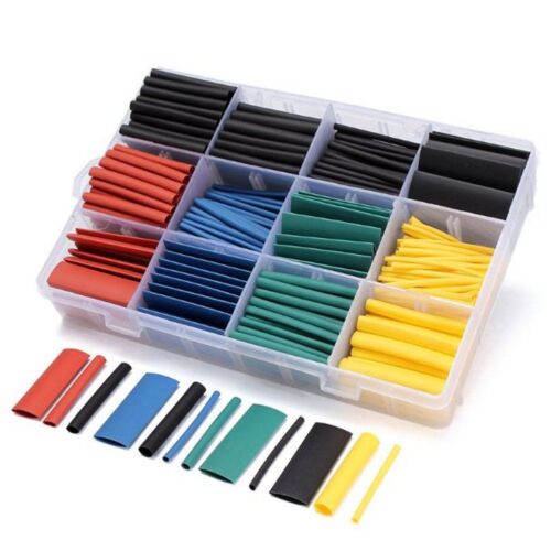 530Pcs Heat Shrink Tubing Insulation Shrinkable Tube 2:1 Wire Cable Sleeve Kit - Picture 1 of 4