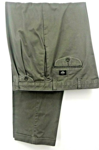Docker Pants Gray Green Chino Loose Fit 