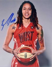 Brittney Griner Mercury Signed Autograph 8x10 Photo