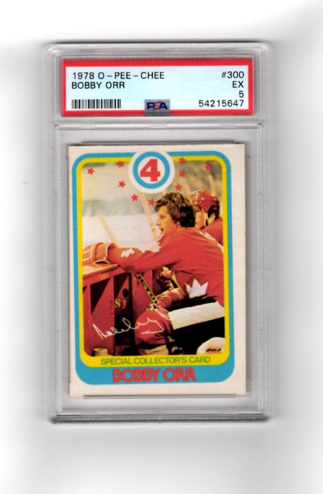 BOBBY ORR # 300 1978 O-PEE-CHEE PSA 5