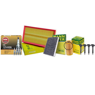 #ad Mann Filters Bosch 5 Coils NGK 5 G Power Spark Plugs Tune Up Kit For Beetle 2.5 $177.95