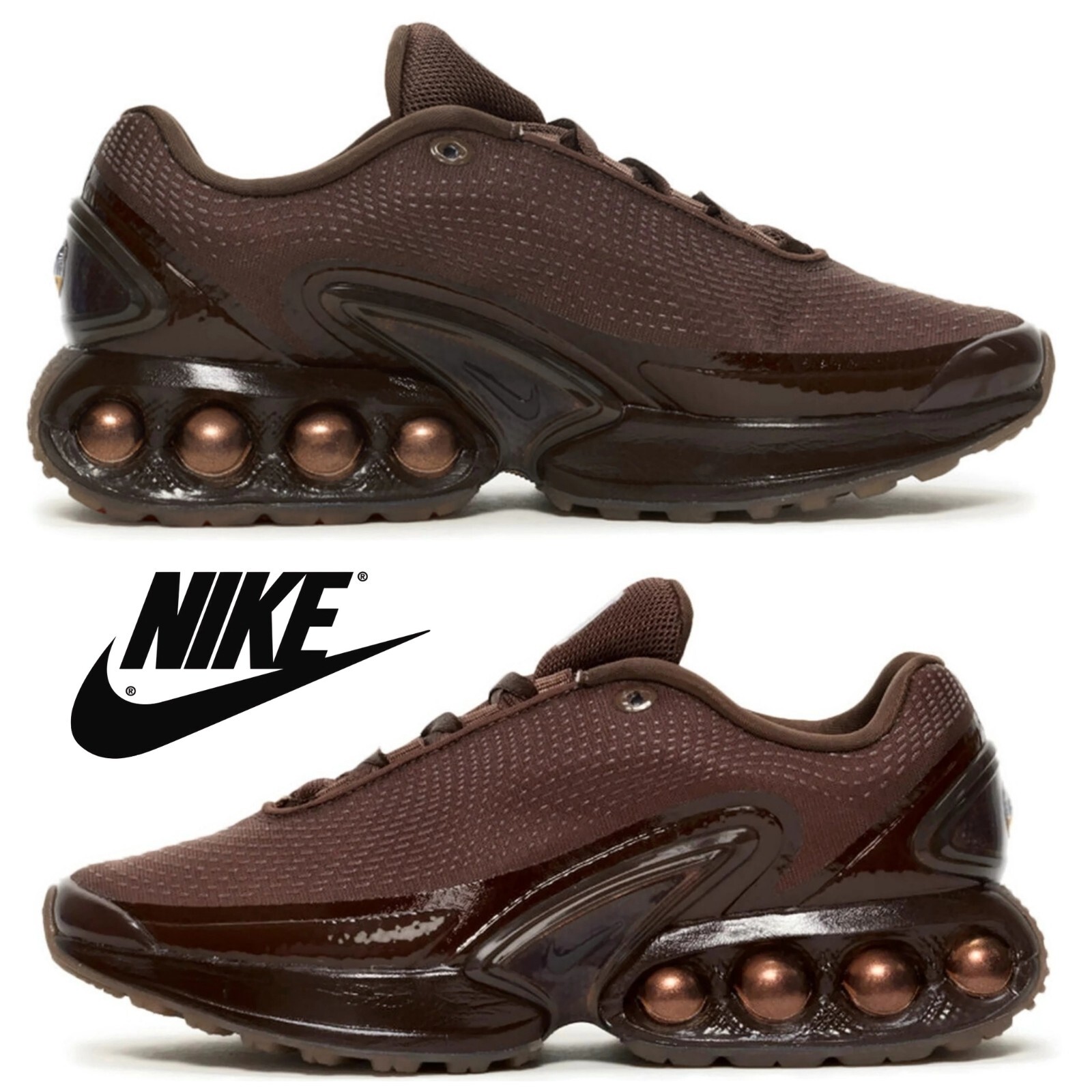 PONY Nike Air Max DN Scarpe da Corsa Donna Sneakers Sportive Palestra Atletica Marrone