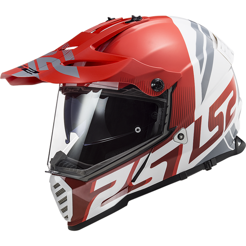 LS2 CASCO INTEGRALE OFF ROAD PIONEER EVO MX436 EVOLVE RED WHITE ROSSO  BIANCO | eBay