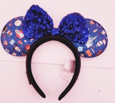 Disney Parks Loungefly Chibi Park Icons Mickey Minnie Mouse Ears Headband