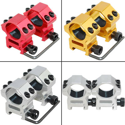 1 Pair 1'' Scope Rings for Weaver/Picatinny Mount-Medium Profile (Color Var)