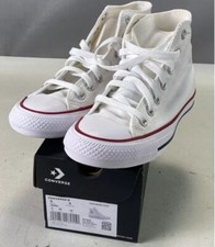 Converse Chuck Taylor All Star Hi Optical White Sneakers Shoes W5 M3. NIB