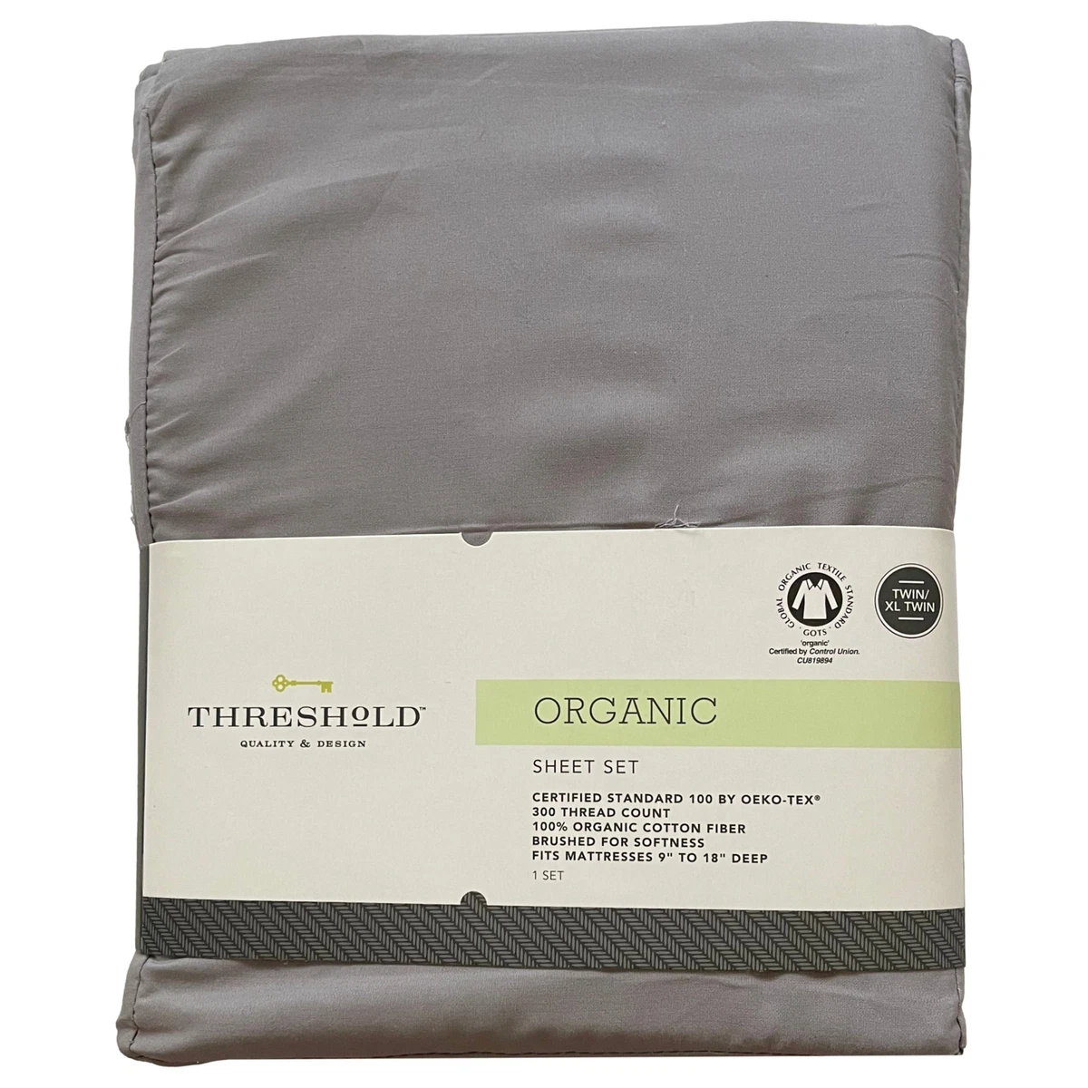 Twin 300 Thread Count Ultra Soft Fitted Sheet White - Threshold™