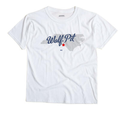 Wolf Pit North Carolina NC T-Shirt MAP