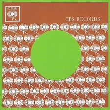 CBS orange with white logo REPRODUCTION RECORD COMPANY SLEEVES - pack of 10 