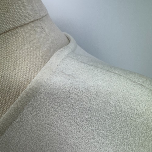 White Suede Sleeveless Cream White Dress 6 (XS) RRP$379.00 Brand New With Tag - Picture 7 of 22