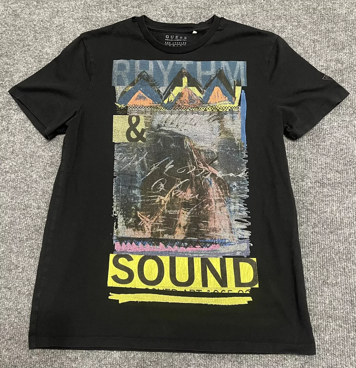 Guess Rhythm Sound T Shirt Adult Mens M Graphic Tee American