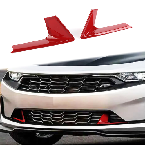 2x Tapicería de parachoques delantera roja para Chevrolet Camaro 2019 2020 2021 2022 2023 exterior - Imagen 3 de 14
