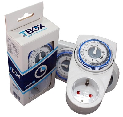 Tempo Box Zeitschaltuhr TBOX 1M - 3500W Schaltuhr mechanisch IP20 Zeitschalter 