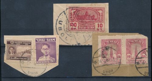THAILAND SIAM UBON + UBOL POSTMARKS 5 stamps - Afbeelding 1 van 1