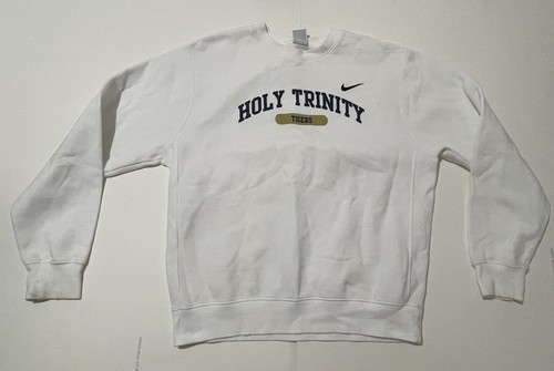 Holy Trinity Episcopal School Tigers Crewneck White Pull Over Nike ...