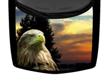 Vibrant Bald Eagle Sky Clouds America Truck Hood Wrap Vinyl Car Graphic Decal US