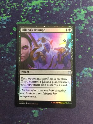 New War of the Spark MTG FS Liliana/'s Triumph Mint