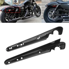 Gloss Black Rear Fender Strut Covers For Harley Sportster XL 883 1200 2004-Later