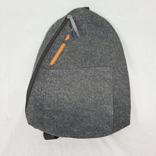 Owl Recycled Sling Backpack Gray Made Of Recycled Waterbottles 1 Shoulder Strap