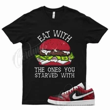 Black EAT T Shirt for J1 1 Low Gym Red White Varsity Air Max Vapormax