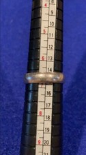 Silver 925 smooth thick ring band size 6.5