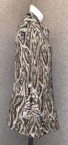 Dressbarn Women’s Size 2X Ribbed Stretch Flared Sleeve Button Career Blouse EUC - Bild 2 von 10