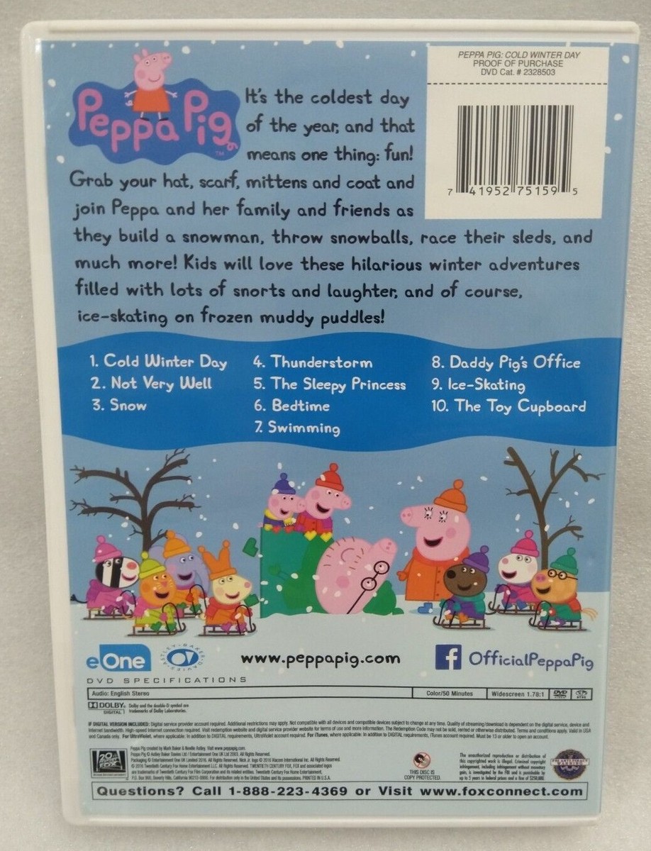 DVD Peppa Pig: Cold Winter Day (DVD, 2016) 741952751595| eBay