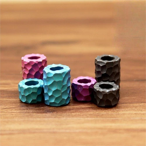 Cuchillo de aleación de titanio cordón cuentas Paracord EDC colgante pulsera hacer cuentas regalo - Imagen 2 de 23