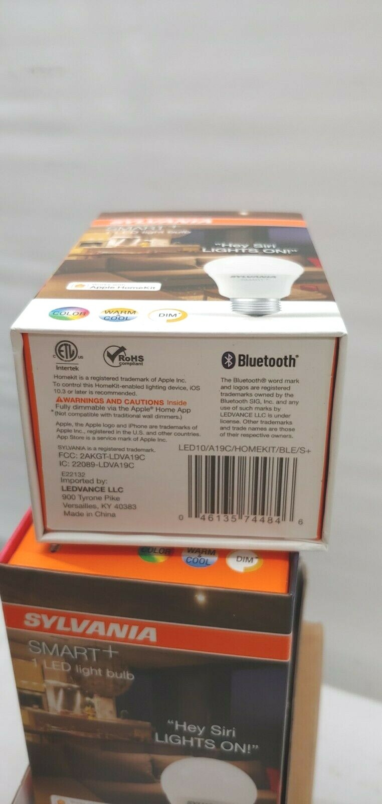 SYLVANIA Smart + Lighting A19 LED Bulb, Works with Apple HomeKit & Siri - 4 Pack