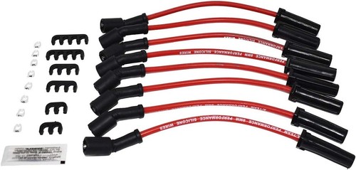 Silicone Spark Plug Wires Set - Compatible with GMC Chevy Truck SUV 1999-2014 11 - Picture 9 of 9