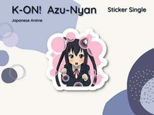 Japanese Anime K-ON Azu-Nyan Sticker  Azusa Nakano, Waterproof Laptop sticker