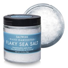 Saltverk Flaky Sea Salt - 3.17 Ounce Jar - Hand Harvested Gourmet - Sustainably