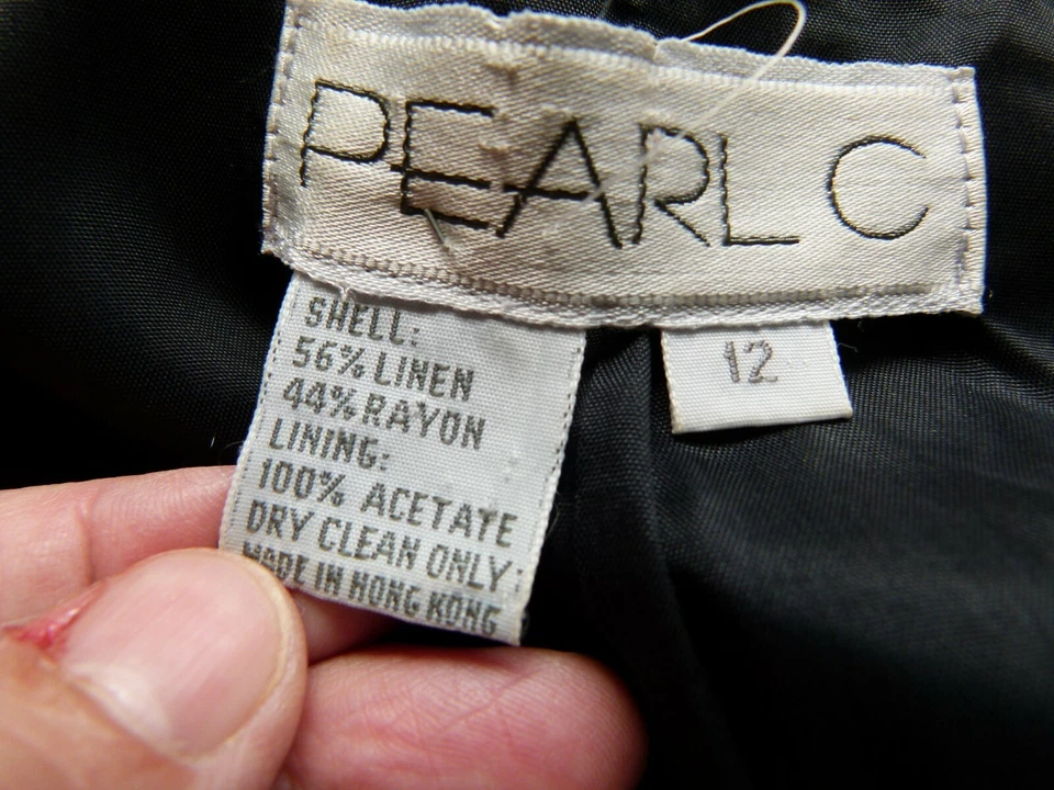 Conjunto de 2 peças Pearl C preto tamanho 12: jaqueta e saia - Imagem 4 de 4