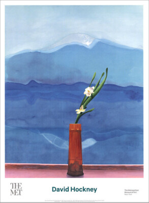David Hockney Mount Fuji and Flowers (1972) Fine Art Poster 34 x