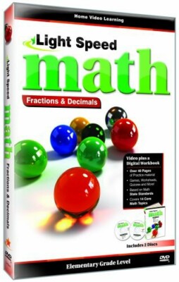 Light Speed Math: Fractions and Decimals [New DVD] With CD-Rom, 2 Pack