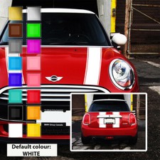 MINI COOPER FRONT BONNET HOOD AND BOOT REAR STRIPES VINYL DECALS STICKERS SPORT