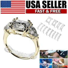 12Pcs Ring Size Adjuster  Fit Reducer Guard Invisible Clear Ring Sizer Jewelry