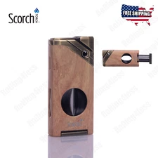 ❤️Scorch Torch 3.25 inch Torch Lighter Double Flames w. Cigar V cut