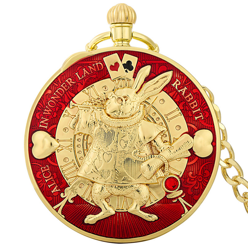 Retro Unique Rabbit Quartz Pocket Watch with Song Musical Watches ...