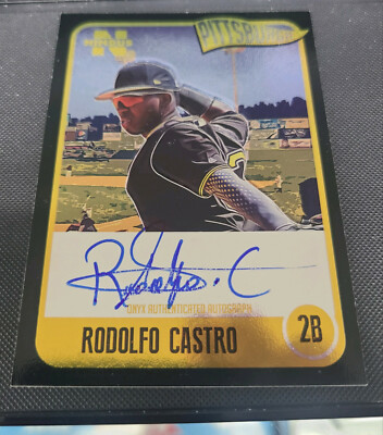 2020 Onyx Nimbus Rodolfo Castro BLACK Auto /25 Pittsburgh Pirates Autograph