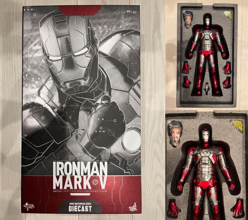 Hot Toys Iron Man 2 MARK V MMS400-D18 1/6 Figure-IM2 MK5 Diecast
