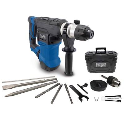 Scheppach 4in1 Bohrhammer DH1500Plus Abbruchhammer mit 1500W / 7 Joule | 4250bpm