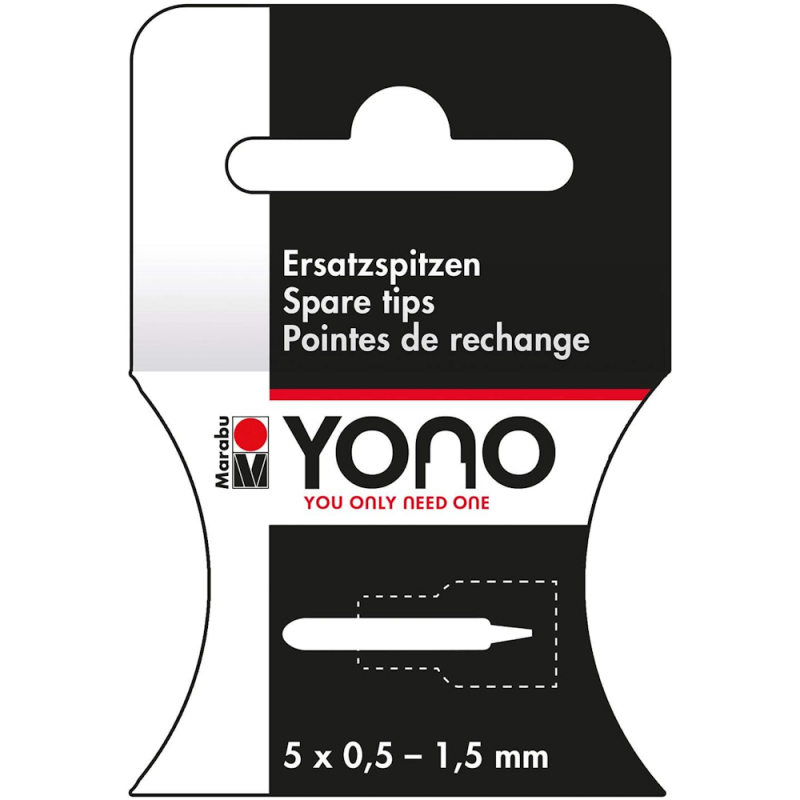 Marabu YONO Fine Bullet Replacement Tips (5pc)
