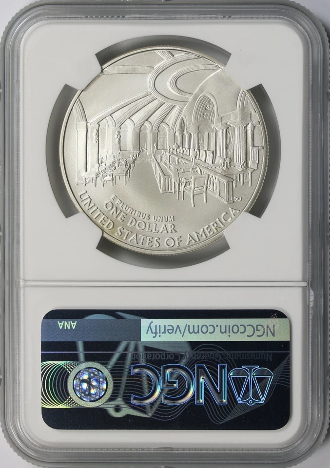 2005-P $1 John Marshall Commemorative Dollar NGC MS69 - Image 2 of 2