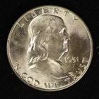 1951-D Franklin Half Dollar - Free Shipping USA