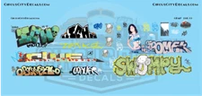 Railroad Graffiti N Scale Decal Set