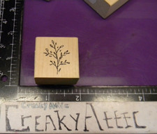 SPRIG BRANCH LEAVES PLANT SMALL JUDITH RUBBER STAMP C-29 CREAKYATTIC
