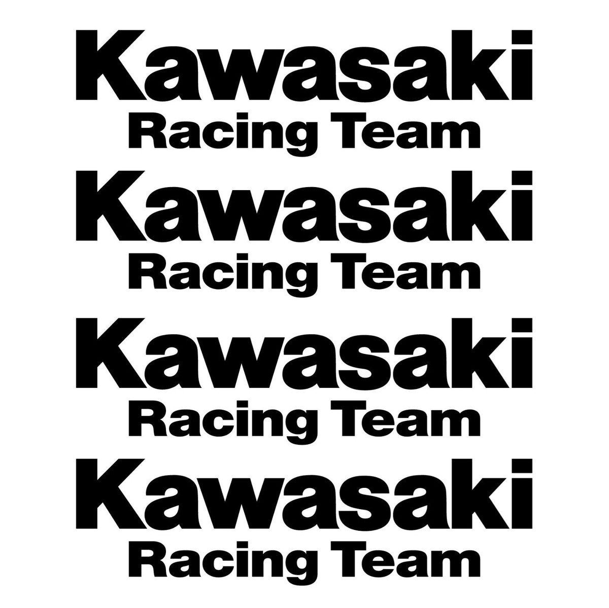 Kawasaki Racing Team Decal Stickers for Kawasaki Motorcycles zx9
