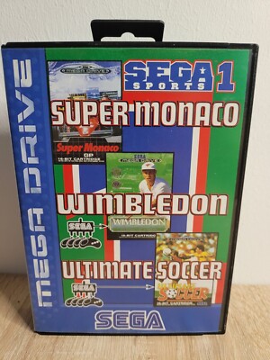 Sega Sports 1 Monaco/Wimbledon/Soccer - Sega Mega Drive